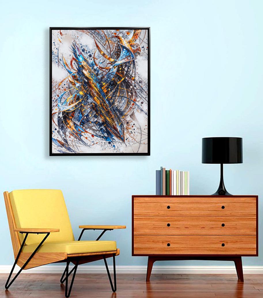 Art mural-Abstrait 2-Impression sur toile-Œuvre d'art