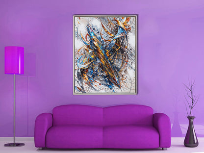Art mural-Abstrait 2-Impression sur toile-Œuvre d'art