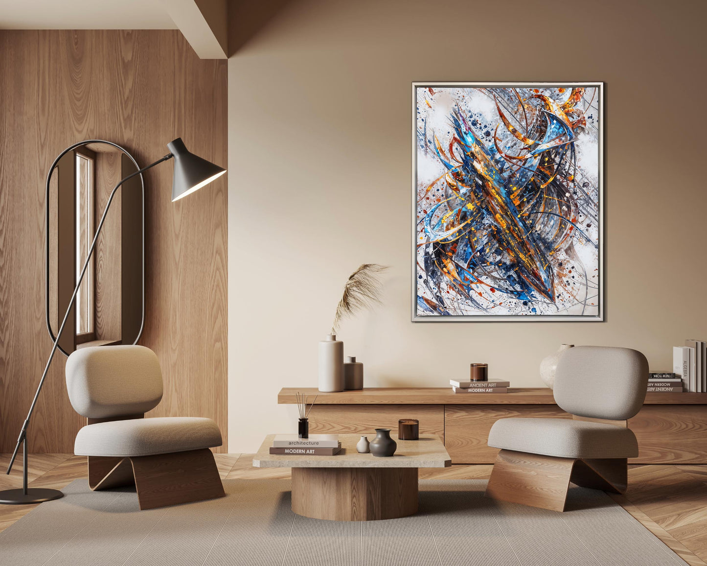 Art mural-Abstrait 2-Impression sur toile-Œuvre d'art