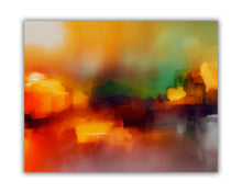 Décoration murale-Coucher de soleil flou-Toile imprimée-Œuvre d'art