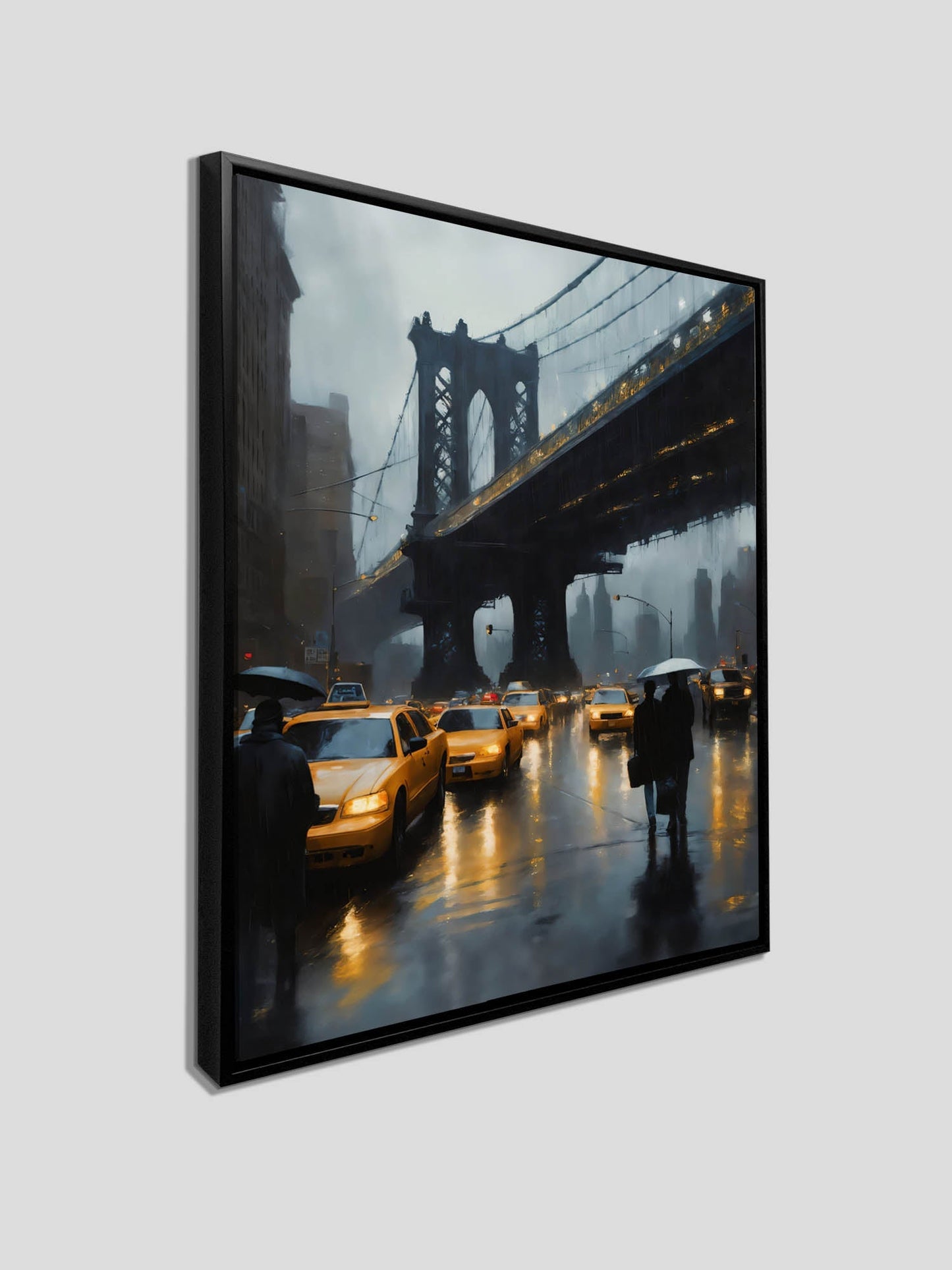 Décoration murale-Horizon stylisé du pont de New York-Impression sur toile
