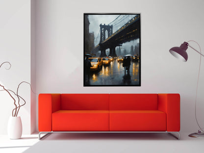 Décoration murale-Horizon stylisé du pont de New York-Impression sur toile