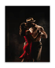 Décoration murale - Danse Tango - Toile imprimée - Art moderne