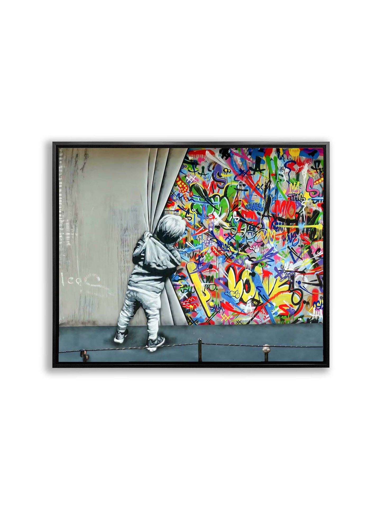 Art mural graffiti - Toile imprimée - Décoration artistique