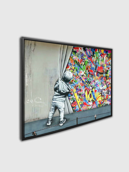 Art mural graffiti - Toile imprimée - Décoration artistique