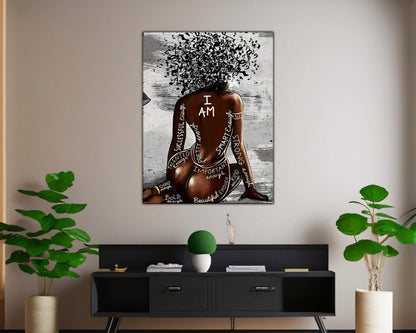 Décoration murale - JE SUIS - Impression sur toile
