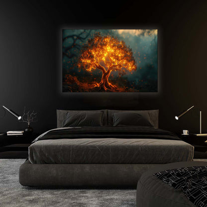 Tableau mural Arbre de Lumière 48" x 36"