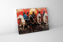Guerriers Sikhs Tableau Imprimé sur Toile 120cm x 90cm