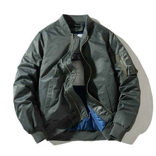 Men's Solid Pilot Bomber Jacket