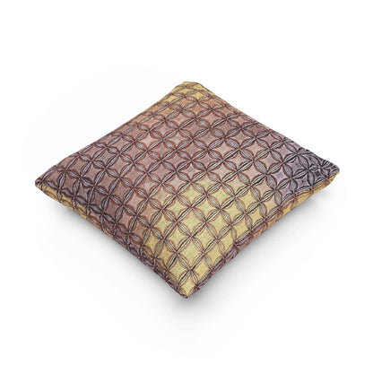 Coussin géométrique tissé | Motif quadrillé, coussin décoratif texturé de style bohème