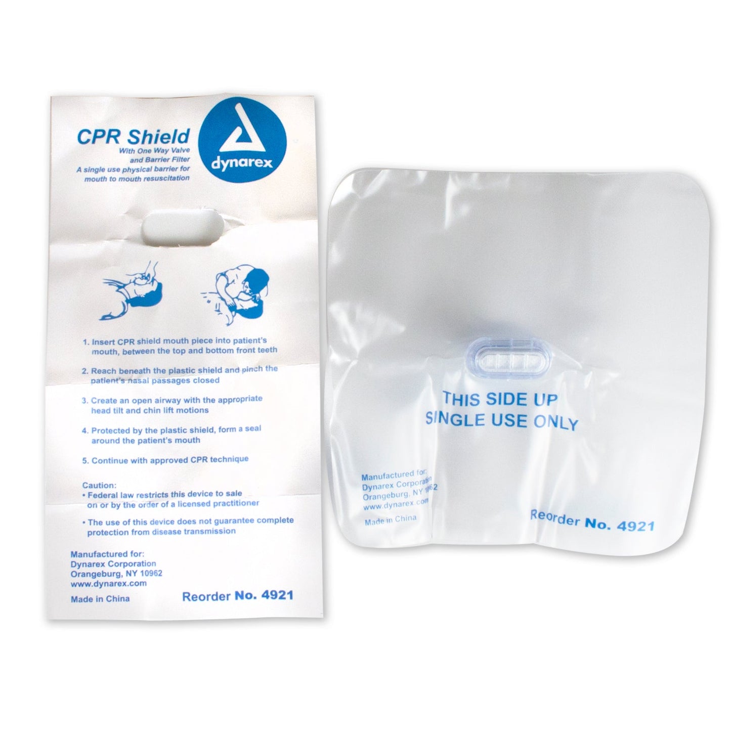 Masque de protection pour la réanimation cardio-pulmonaire (RCP) avec valve anti-retour