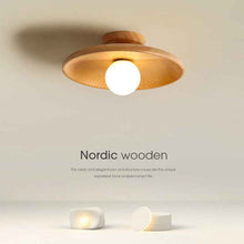 Aisle Ceiling Lamp Solid Wood Modern Minimalist Lamps