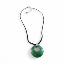 Collier en cuir avec cristal d'aventurine