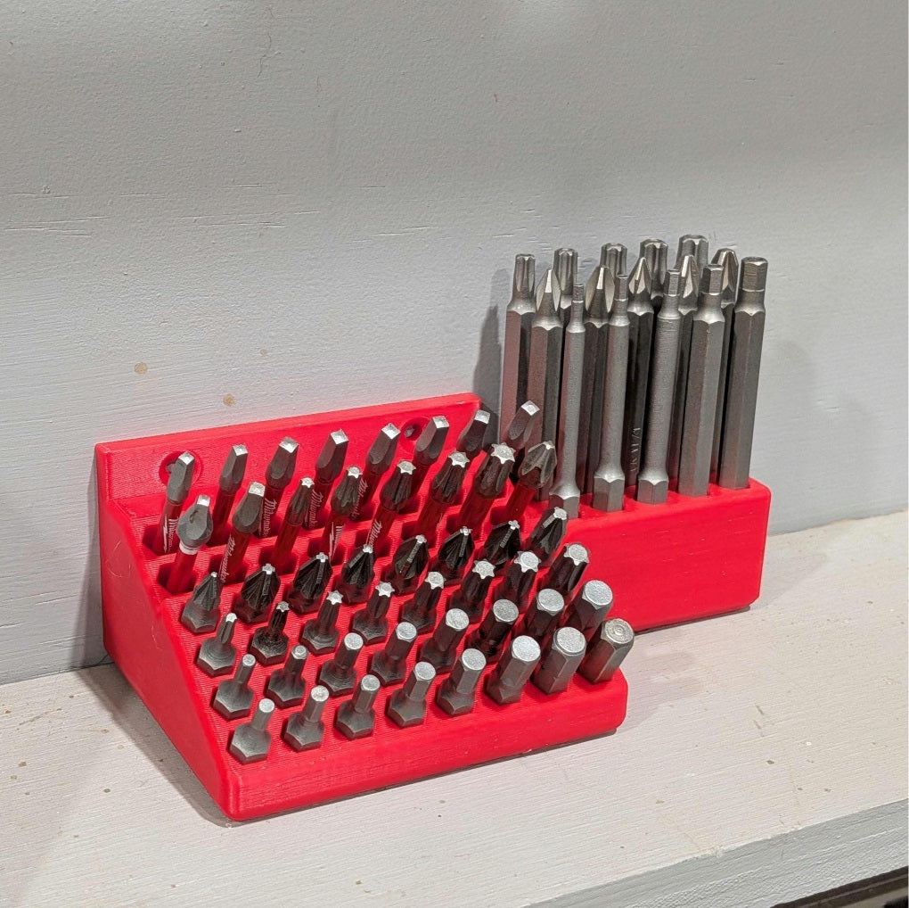 Screwdriver Hex Bit Storage - Wall mountable