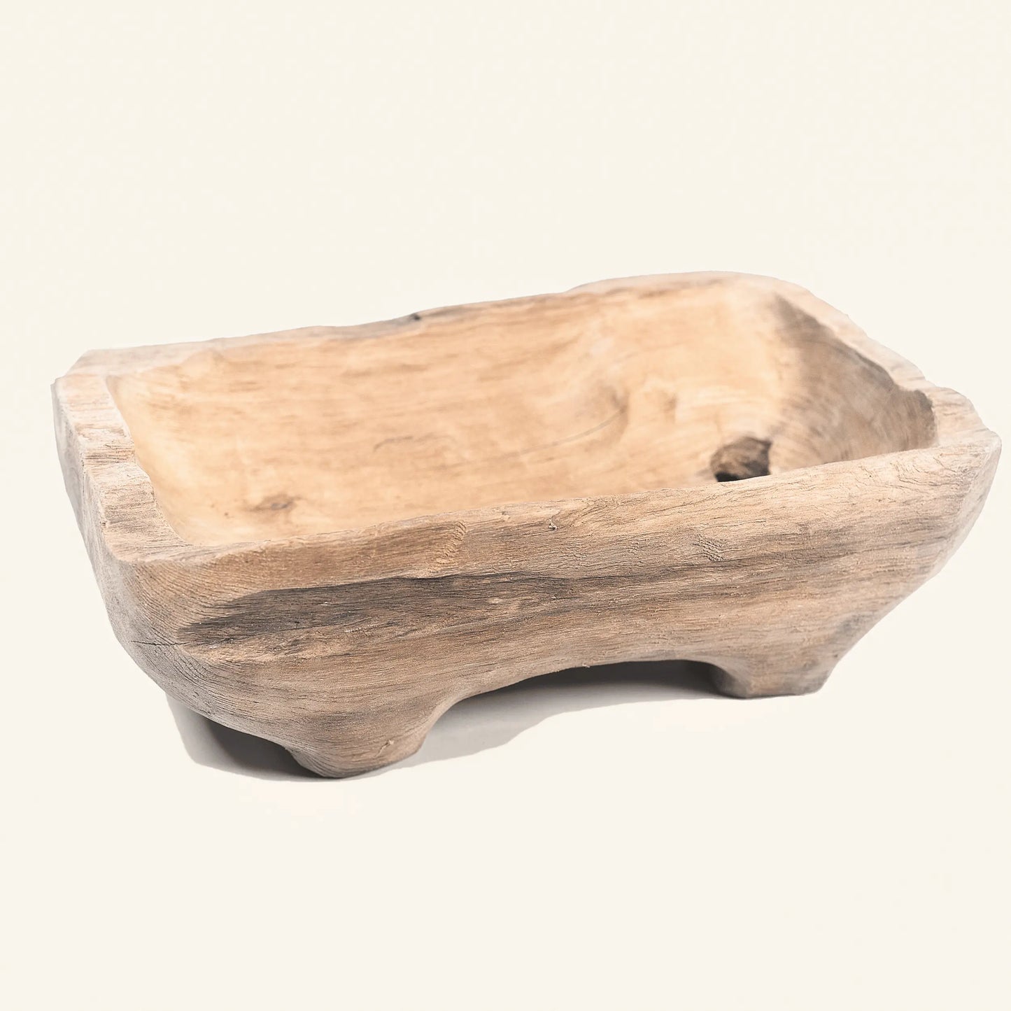 Recycled Teak Square Bowl