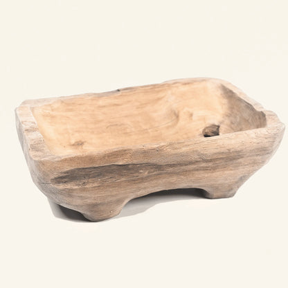 Recycled Teak Square Bowl