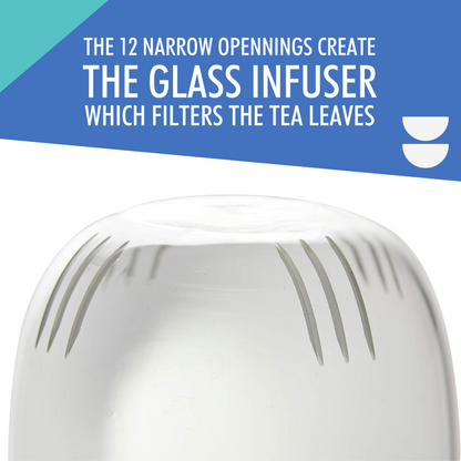 Tasse à thé en verre avec infuseur pour thé en vrac