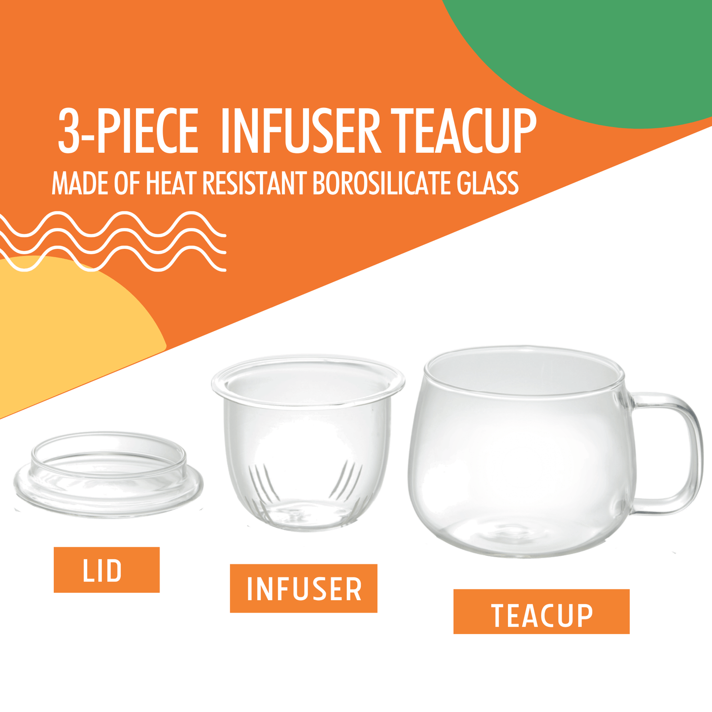 Coffret cadeau théière avec thé en vrac Earl Grey et infuseur