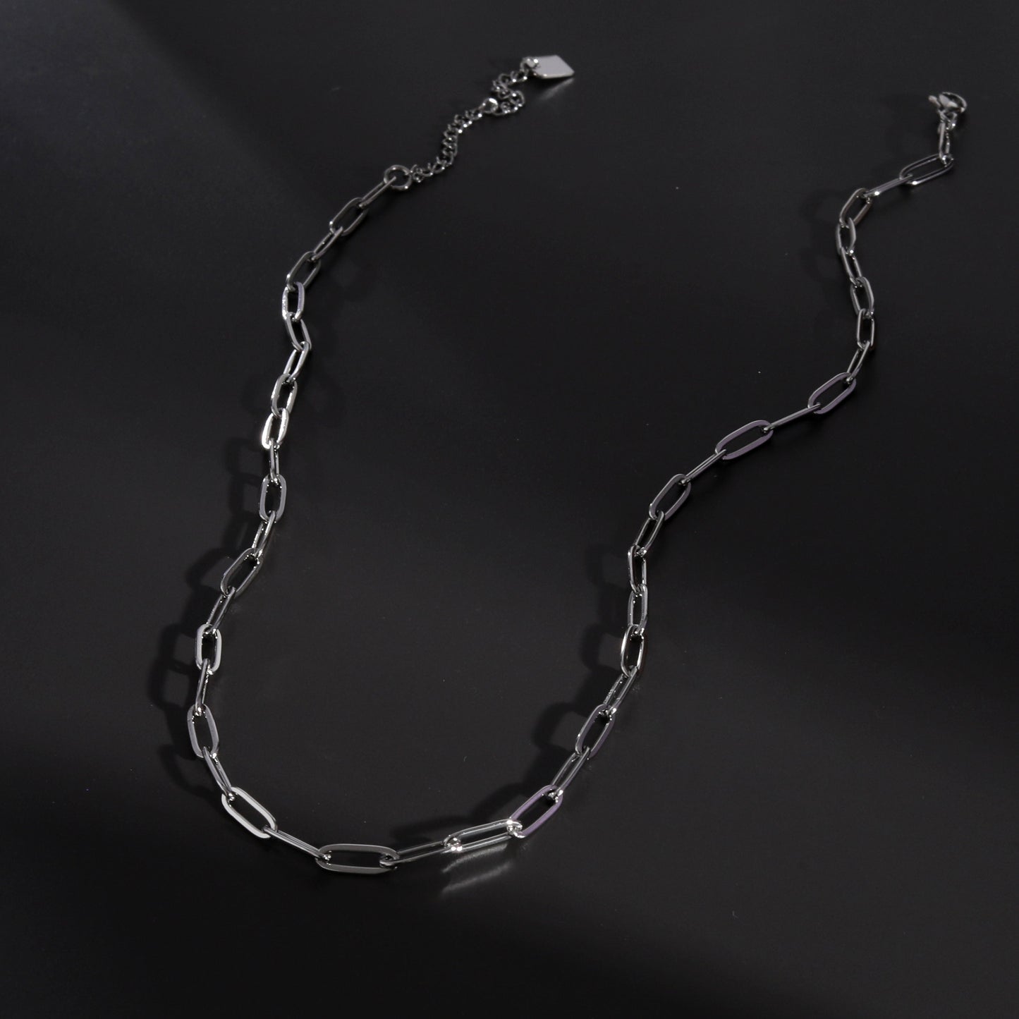 Collier en argent à maillons trombone PALERMO Essential