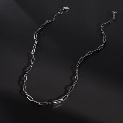 Collier en argent à maillons trombone PALERMO Essential