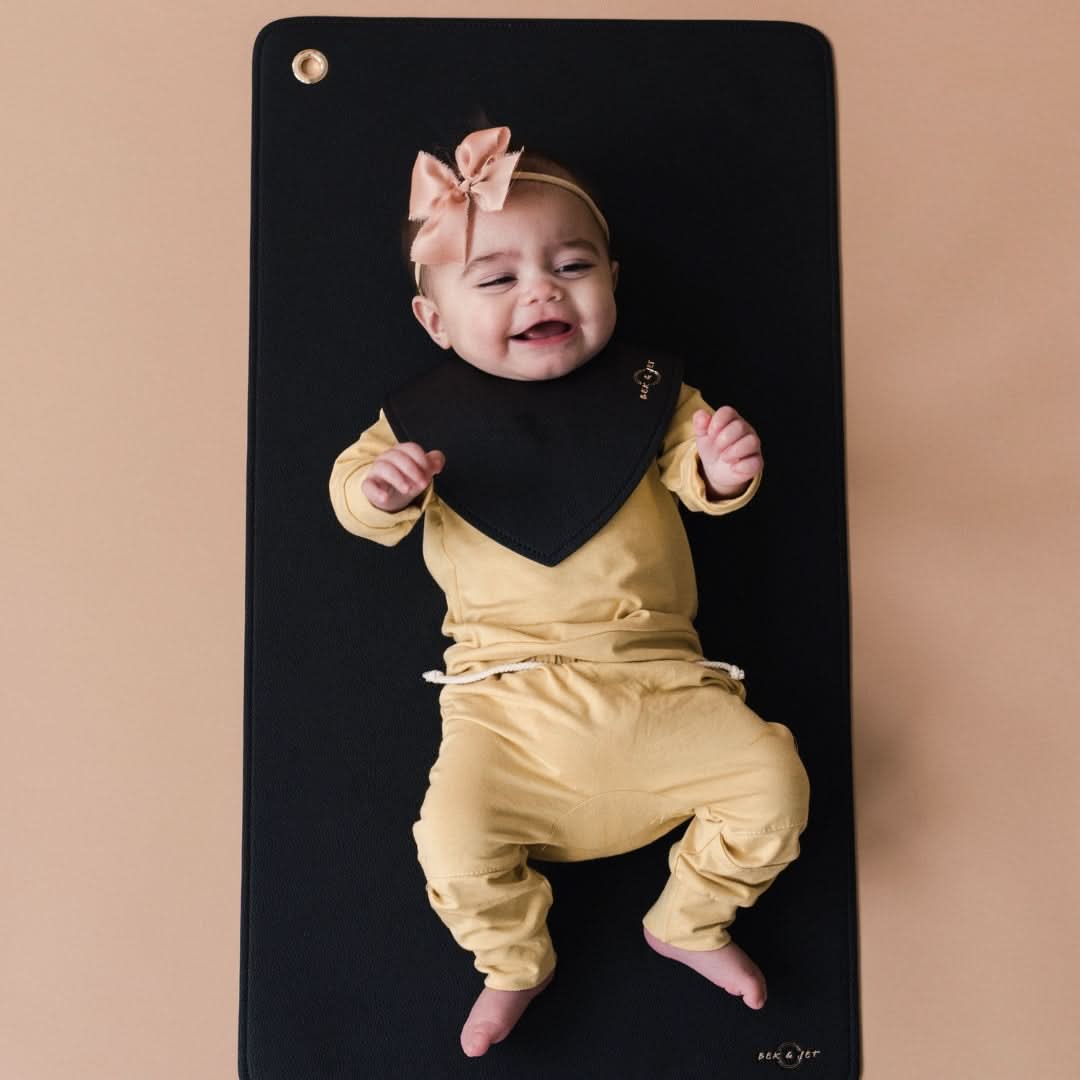 Vegan Leather Baby Changing Mat | Ivory