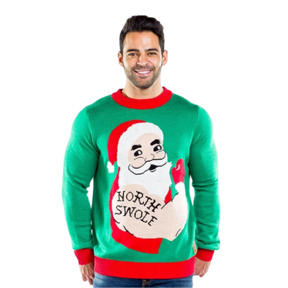 Pull de Noël Surdimensionné Le Père Noël de l'extrême