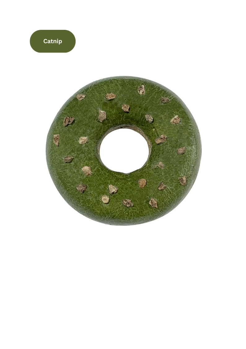 Beignet d'herbe à chat