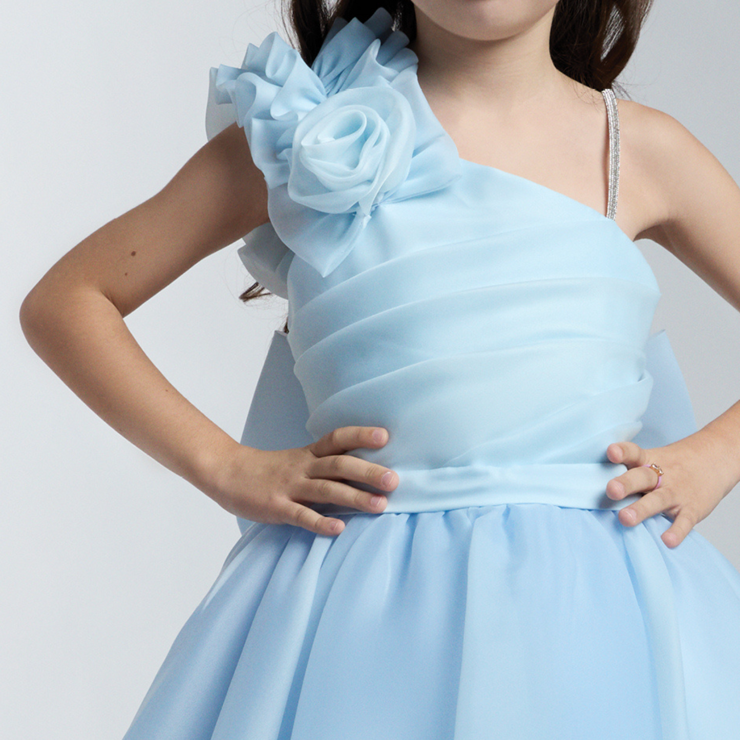 Robe de soirée élégante pour filles Majestic Bloom