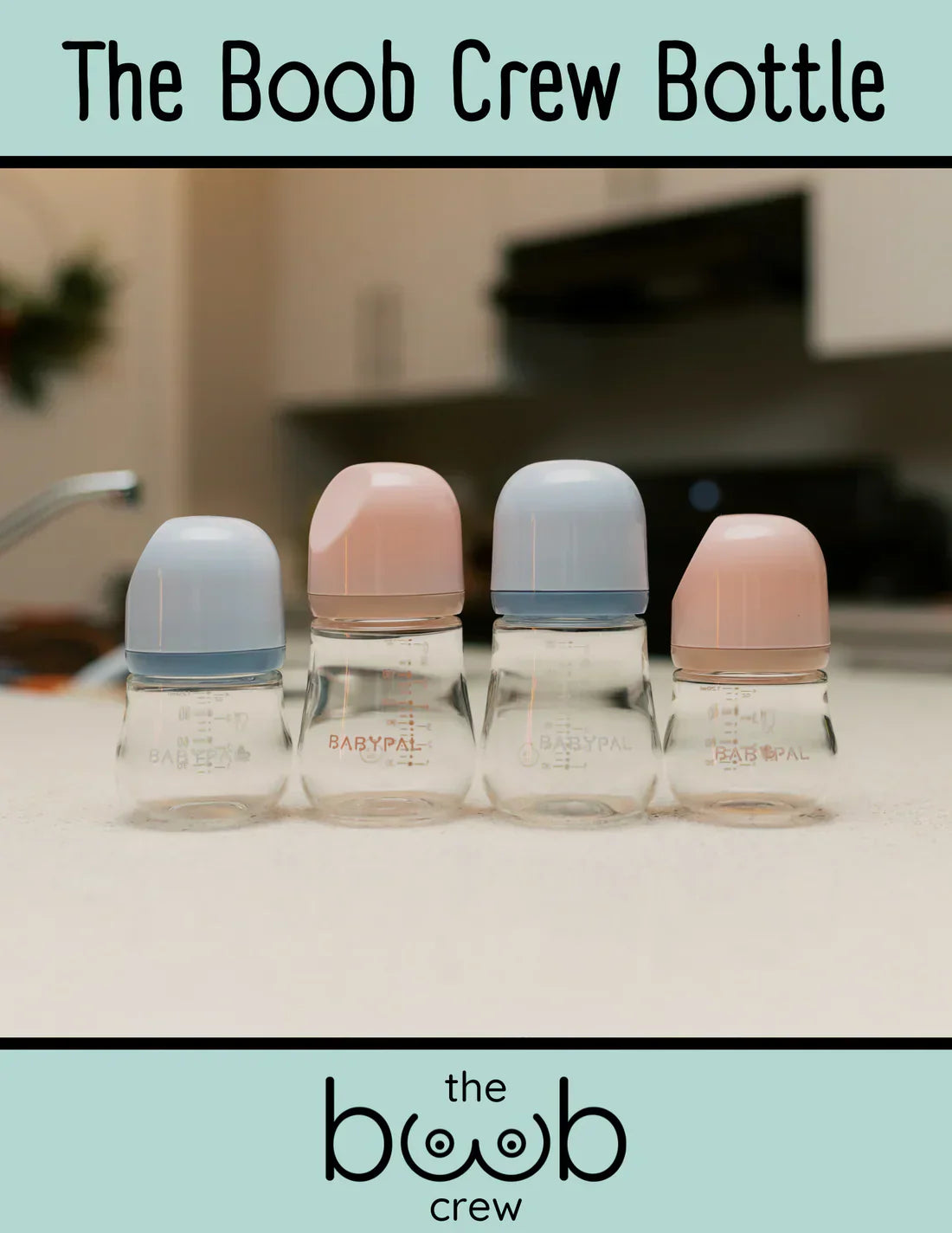 The Boob Crew Bottle - 160ml - Orange Orchid
