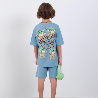 Space Bros Boys Shorts Set