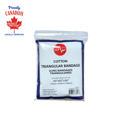 Bandage triangulaire, Coton, 100 cm x 100 cm x 140 cm