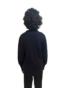 Pull bonhomme de neige fille avec un pompon