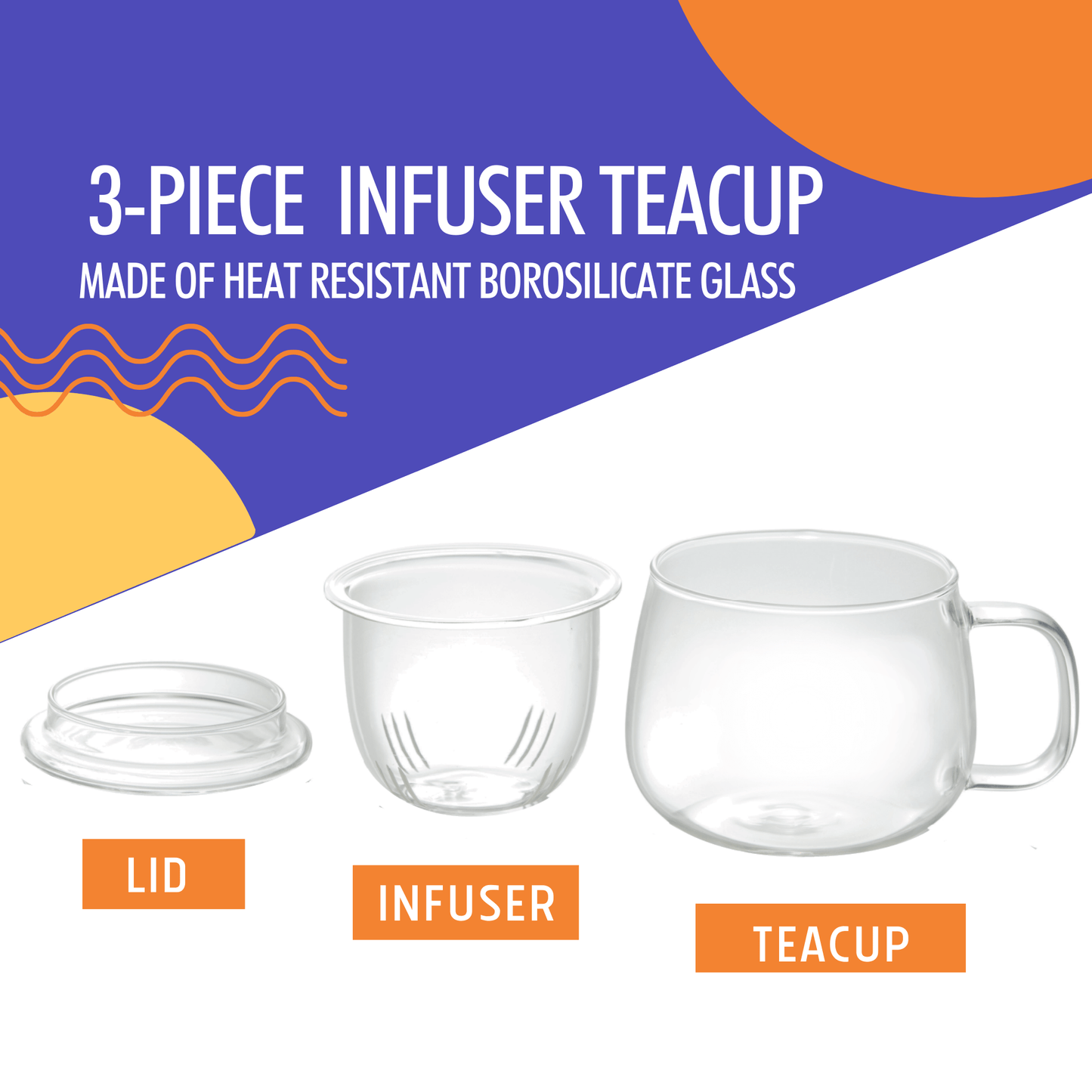 Thé en vrac Orange Pekoe et Tasse à infusion - Coffret cadeau de thé