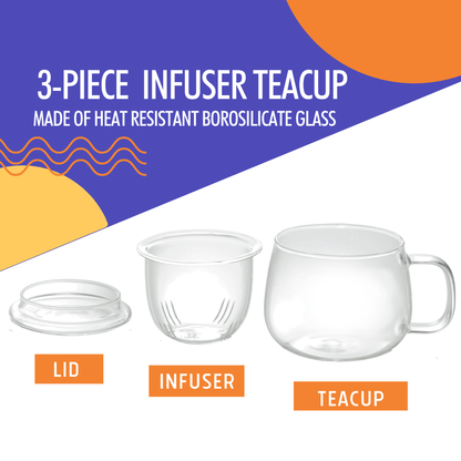 Thé en vrac Orange Pekoe et Tasse à infusion - Coffret cadeau de thé