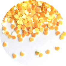 Yellow heart Glitter