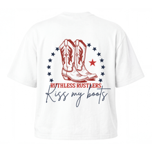 T-SHIRT OVERSIZE KISS MY BOOTS | Blanc