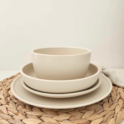 Vaisselle en céramique (blanc crème)