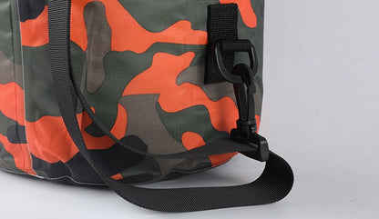 Sac étanche extérieur en polyester camouflage, sac à dos de plage portable à double bandoulière