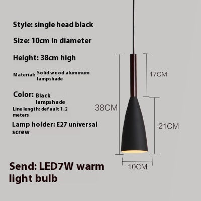 Lustre simple de style nordique moderne pour bar de restaurant
