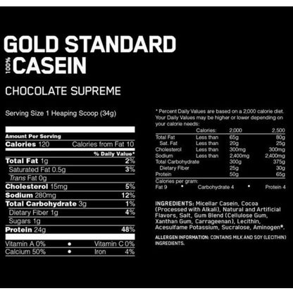 Optimum Nutrition 100% GOLD STANDARD CASEIN PROTEIN, 4lb