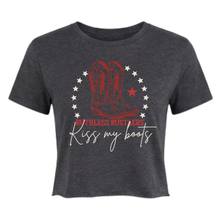 CROP TOP DE FESTIVAL KISS MY BOOTS | Anthracite