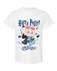 [Taille adulte] T-shirt Harry Potter Labubu – T-shirt graphique sorcier Kawaii, 100 % coton