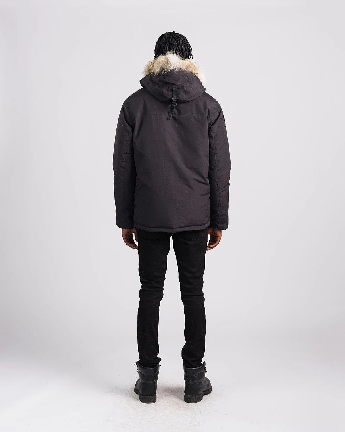 Outdoor Survival Canada Men's Nyik -40 Down Parka, Orca Black, X-Large - ON DISPLAY