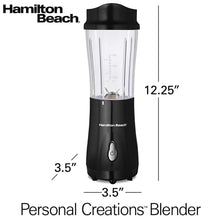 HAMILTON BEACH 51101BC Personal Blender with Travel Lid