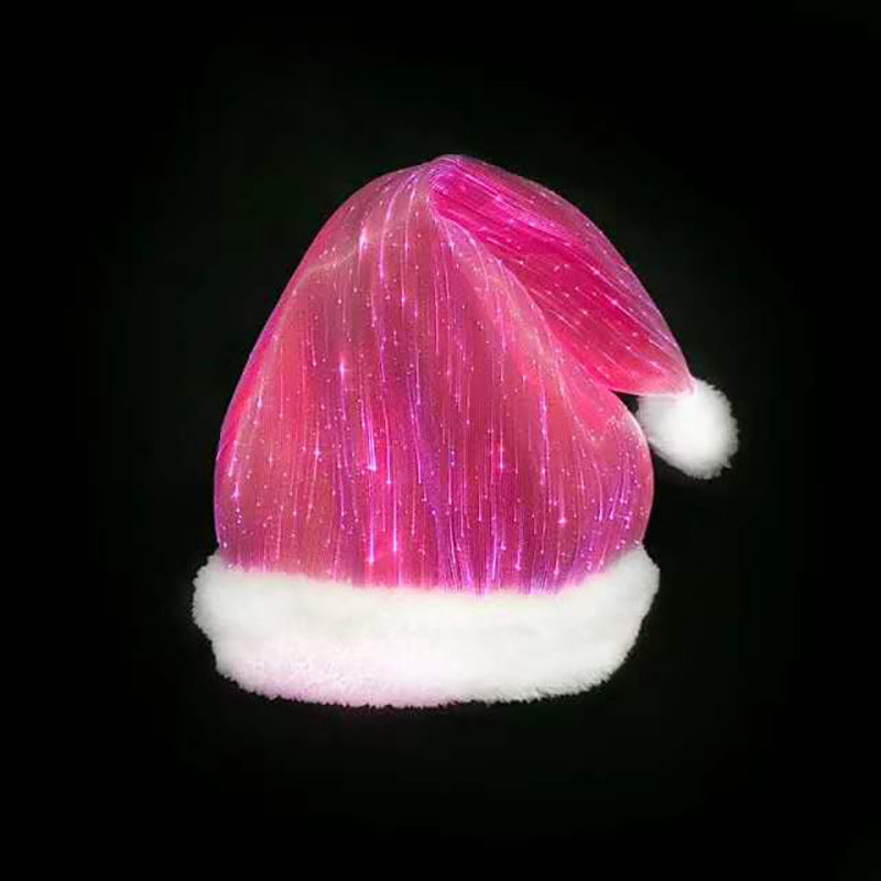 LED Glowing Christmas Hat - Colorful Light-Up Holiday Party Hat