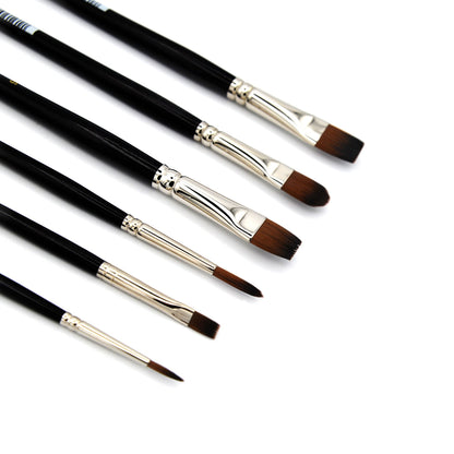Aquaflex - Brown Synthetic Brush with Long Handle