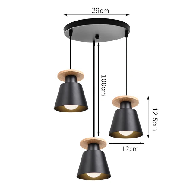 Plafonnier lustre LED moderne – Lampe suspendue rétro européenne en fer pour salle à manger, chambre et salon