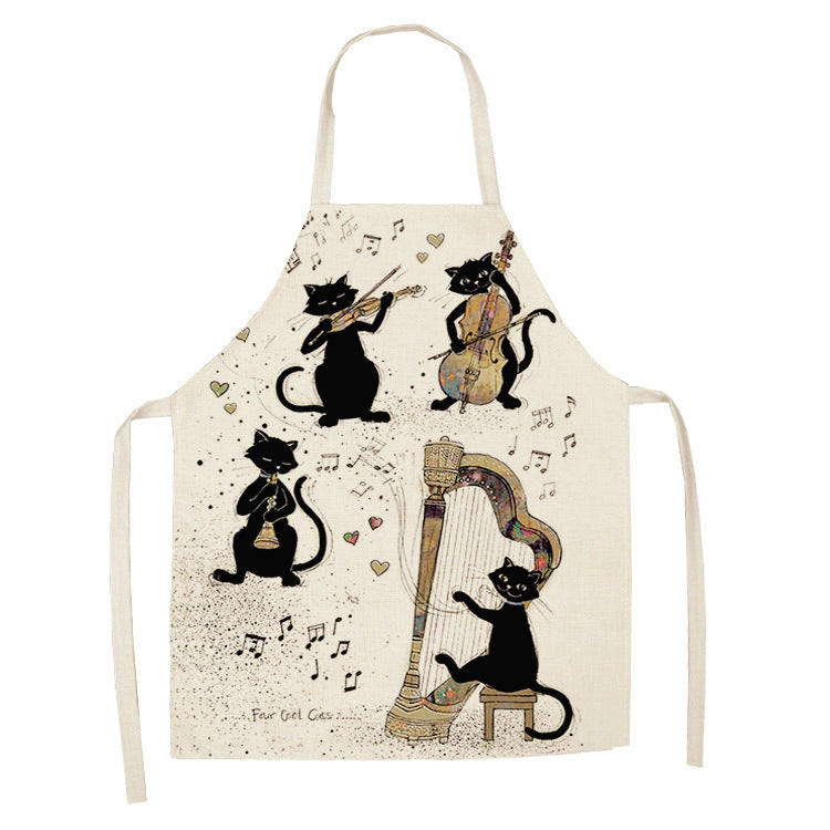 Tablier de chat mignon style dessin animé européen et américain