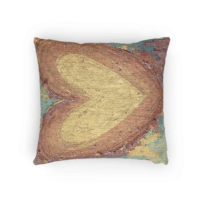Oreiller Tressé Cœur Rustique | Coussin Déco Bohème Chic