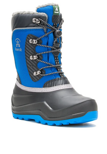 Bottes d'hiver Kamik pour garçons The LUKE 4 pour enfants et adolescents - Cote de -40C/F - Fabriquées au Canada! TAILLE 3 US